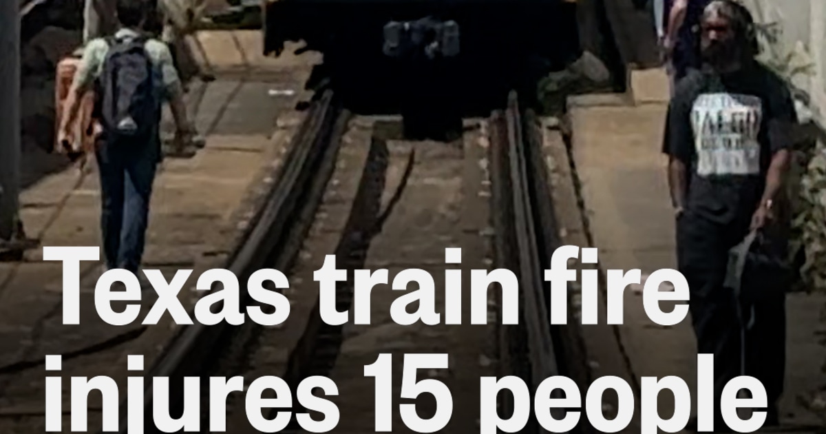 Texas train fire injures 15 people