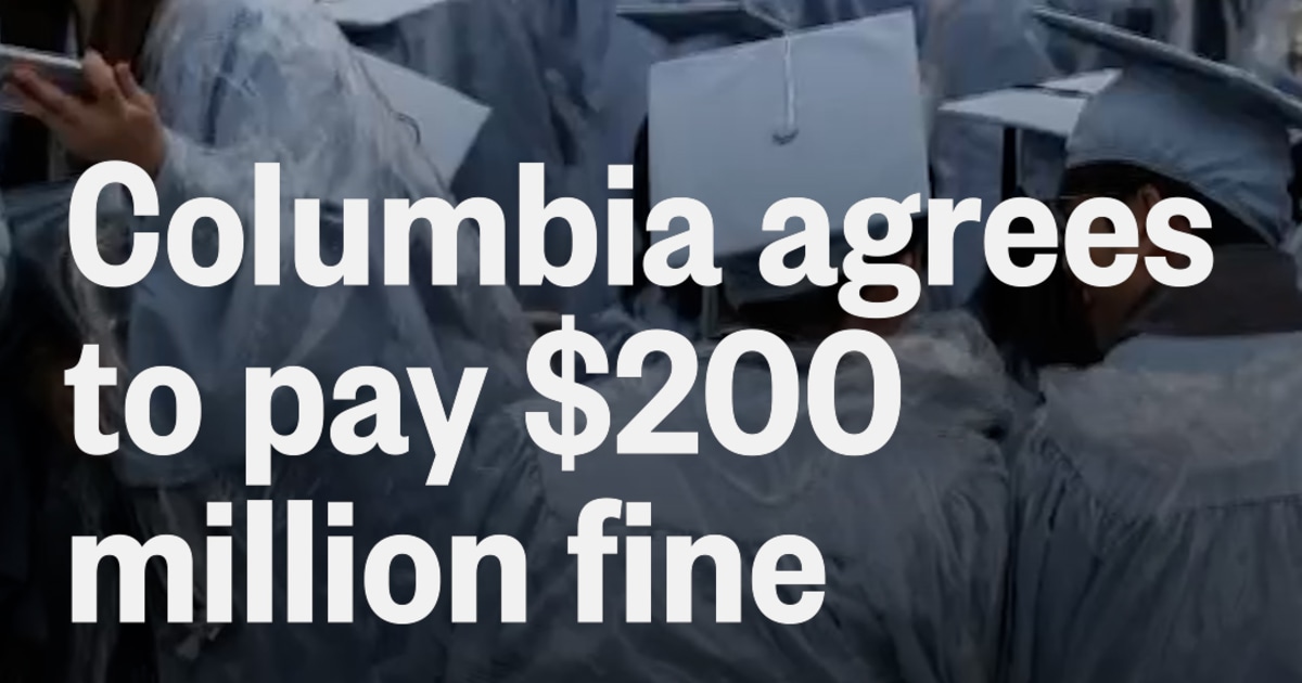 Columbia agrees to pay 200 million - Columbia Thumb 0fwmo5