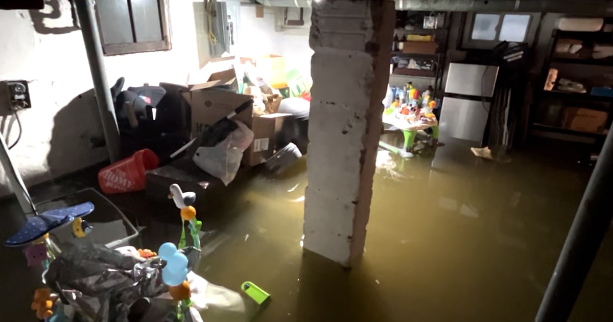 Streets flood as heavy rain hits New Jersey, New York City