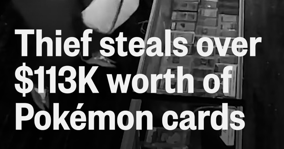 Thief steal over $113K worth of rare Pokmon cards Thief steal over $113K worth of rare Pokmon cards