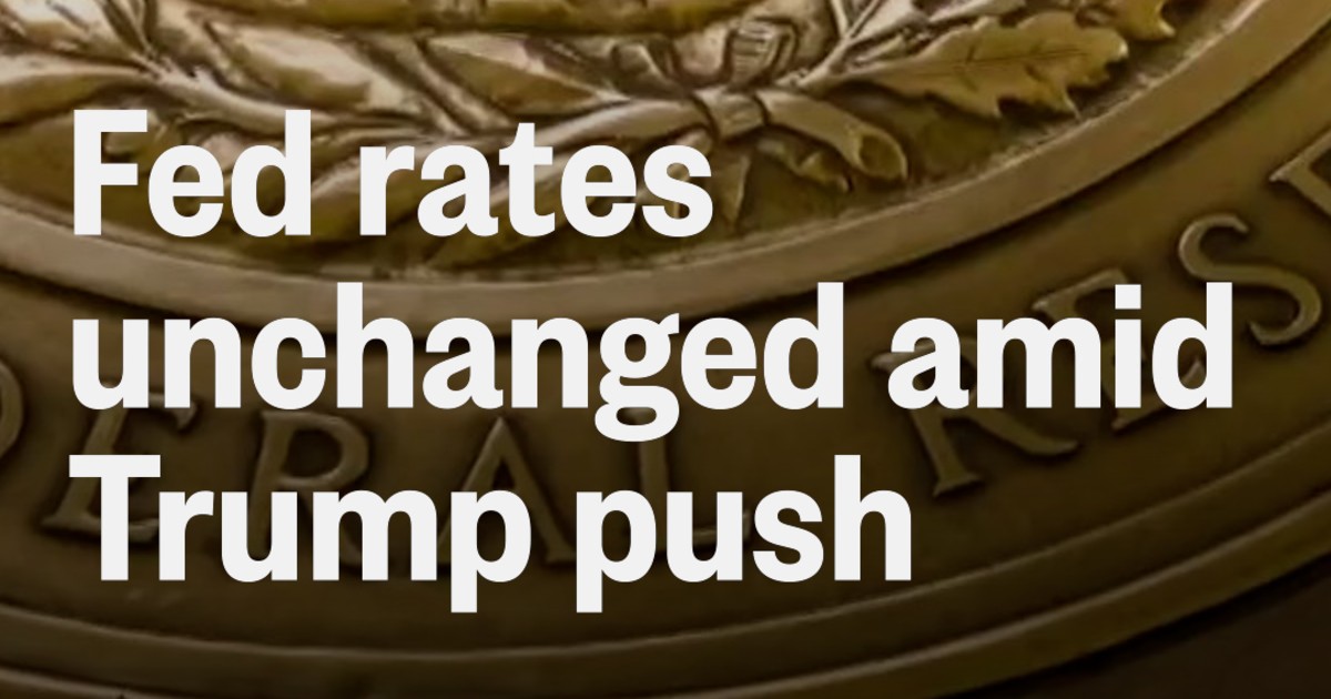 Fed Holds Interest Rates Steady Amid 3% GDP Growth With Two Governors Dissenting