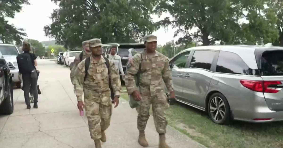 National Guard members report for duty in DC under President Trump&rsquo;s orders