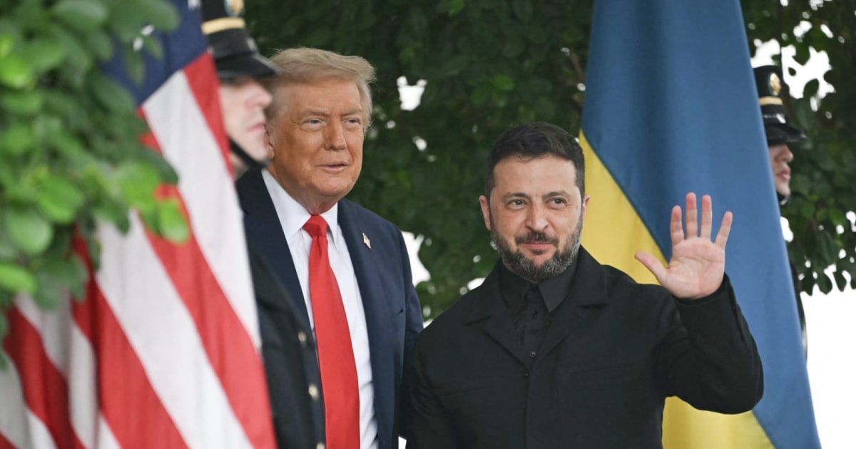 Trump greets Zelenskyy at White House arrival