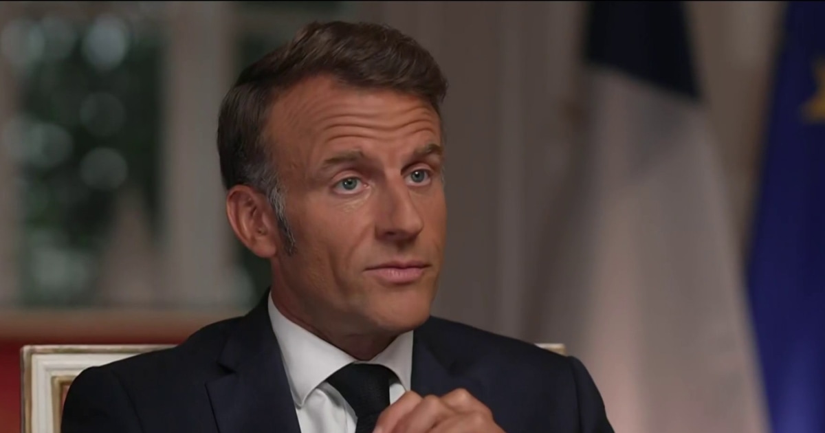 French President Emmanuel Macron responds to Trump's comments about a Ukraine deal from Putin