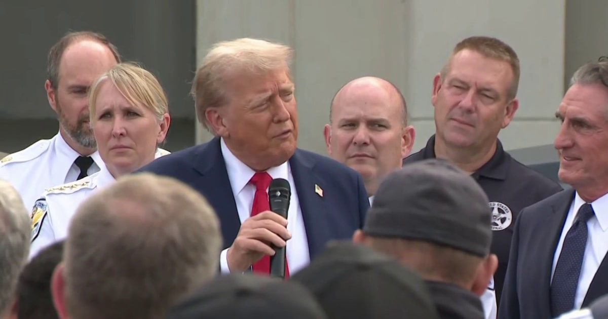 Trump says he 'feels safe' in visit to National Guard, D.C. police