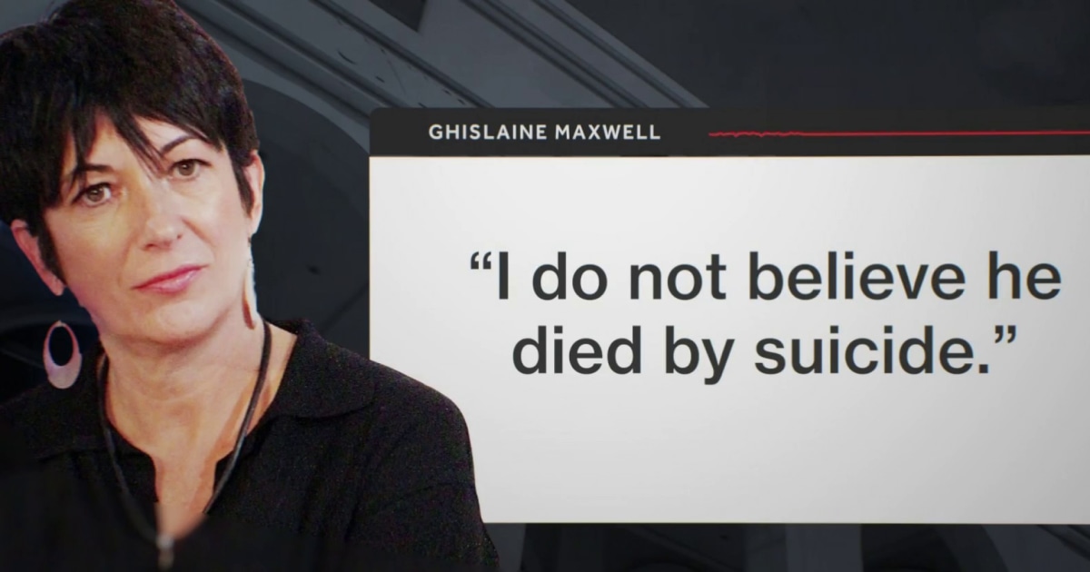 DOJ releases transcripts and audio from two days of interviews with Ghislaine Maxwell