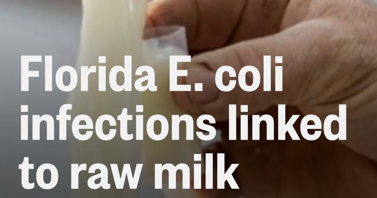 E. coli infections linked to raw milk consumption