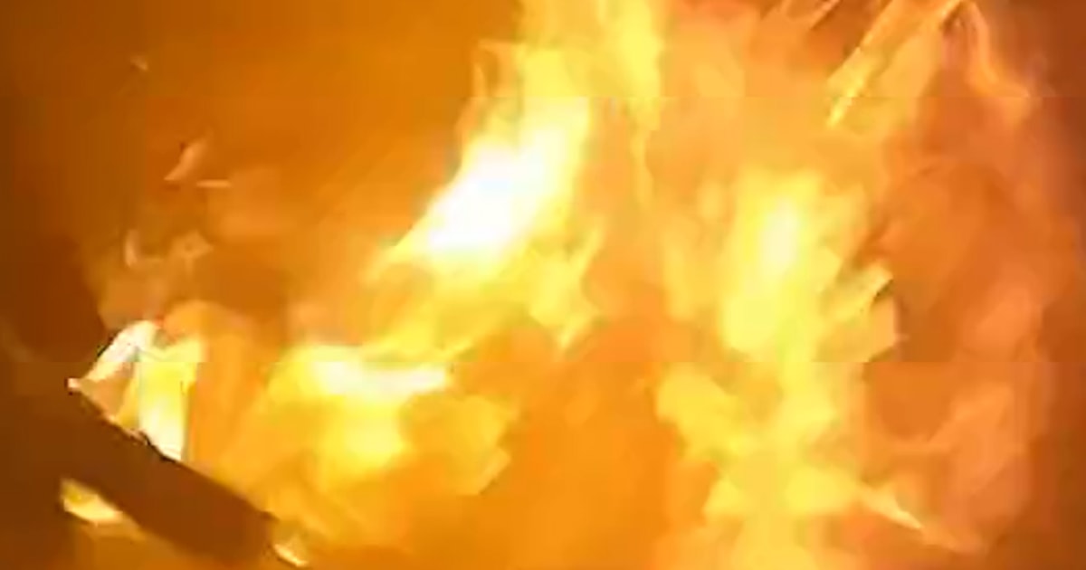 Fireboy Falling Firefighter falls 13 feet while battling flames