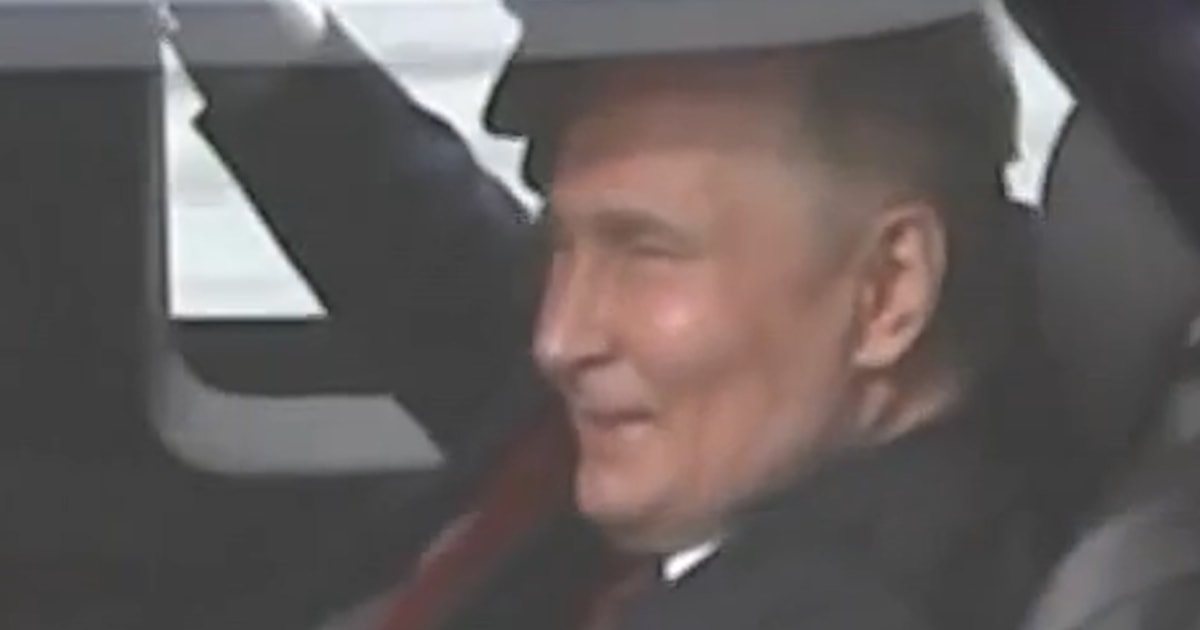 Trump and Putin share a private moment in the car