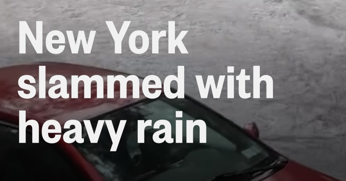 New York slammed with heavy rain and flooding