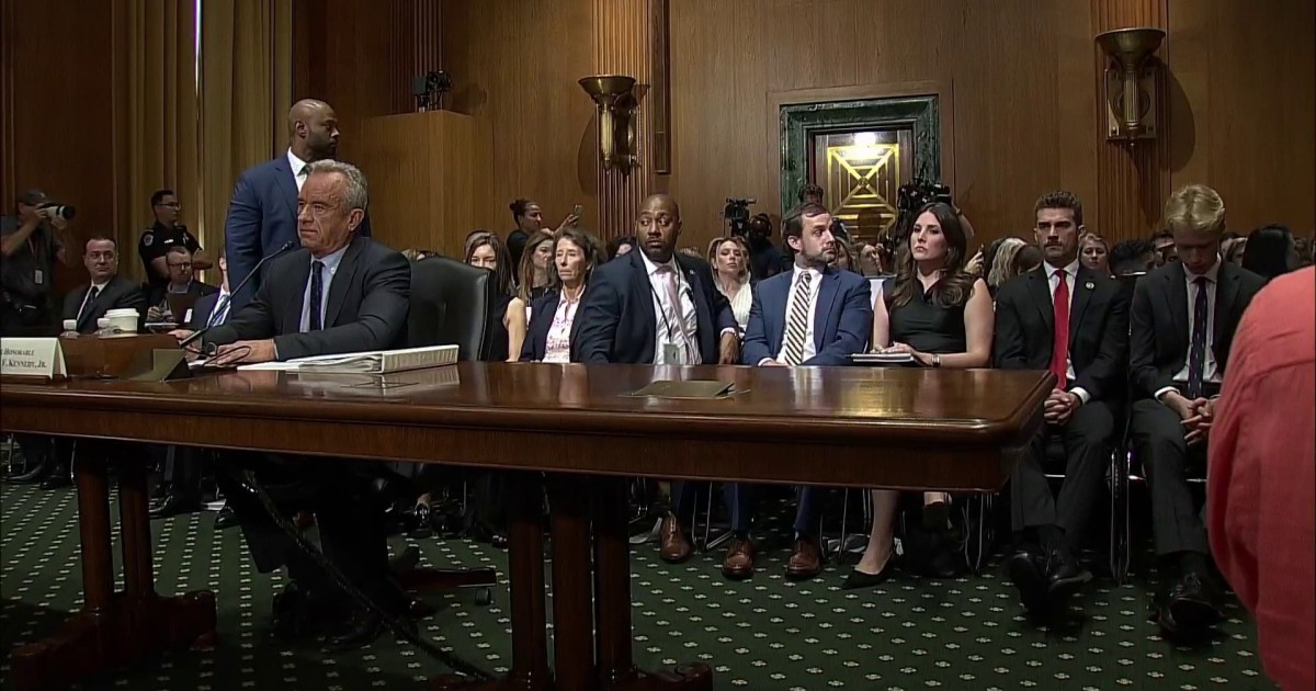 Protester interrupts Kennedy's opening statement at Senate hearing