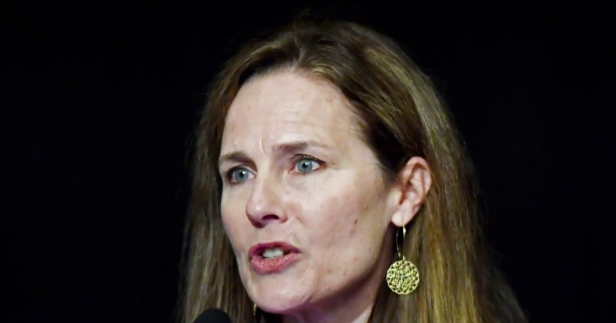 Justice Amy Coney Barrett says the U.S. is not in a 'constitutional crisis'