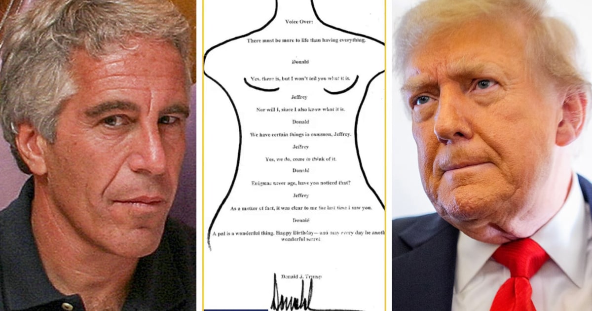 Trump’s alleged letter and drawing from Epstein ‘birthday book’ released
