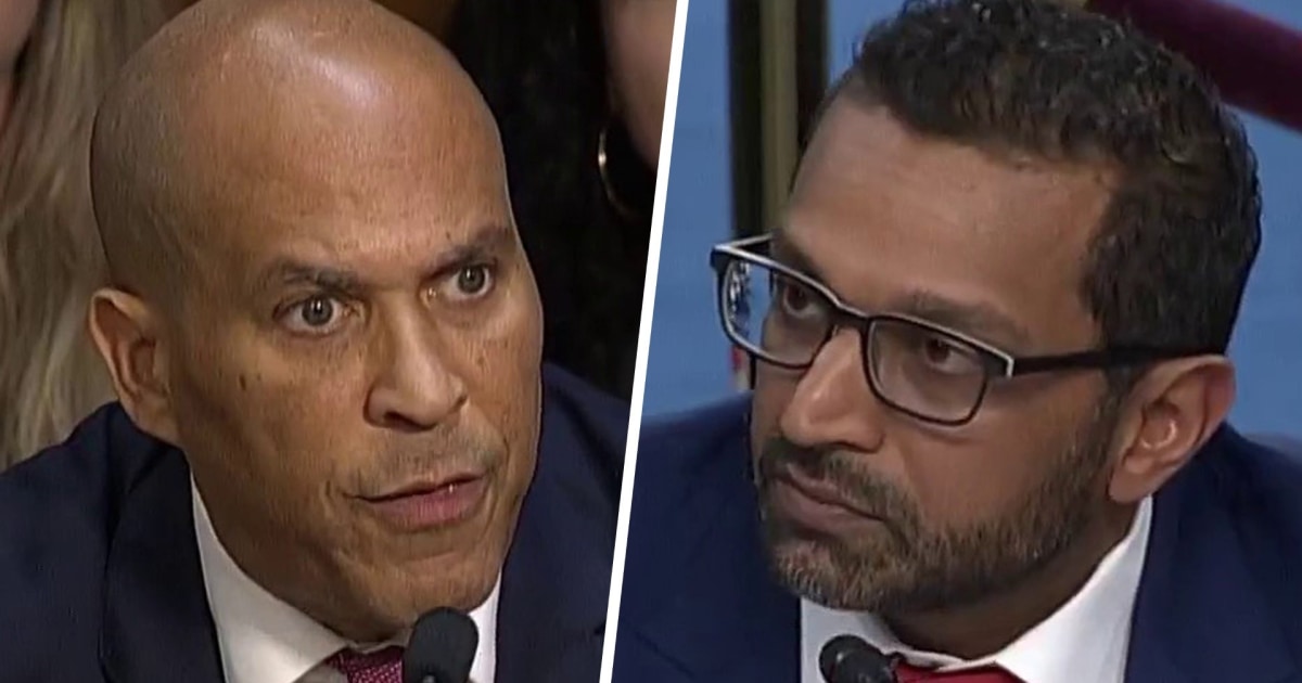 Sen. Booker to Patel: I believe you are failing as a leader