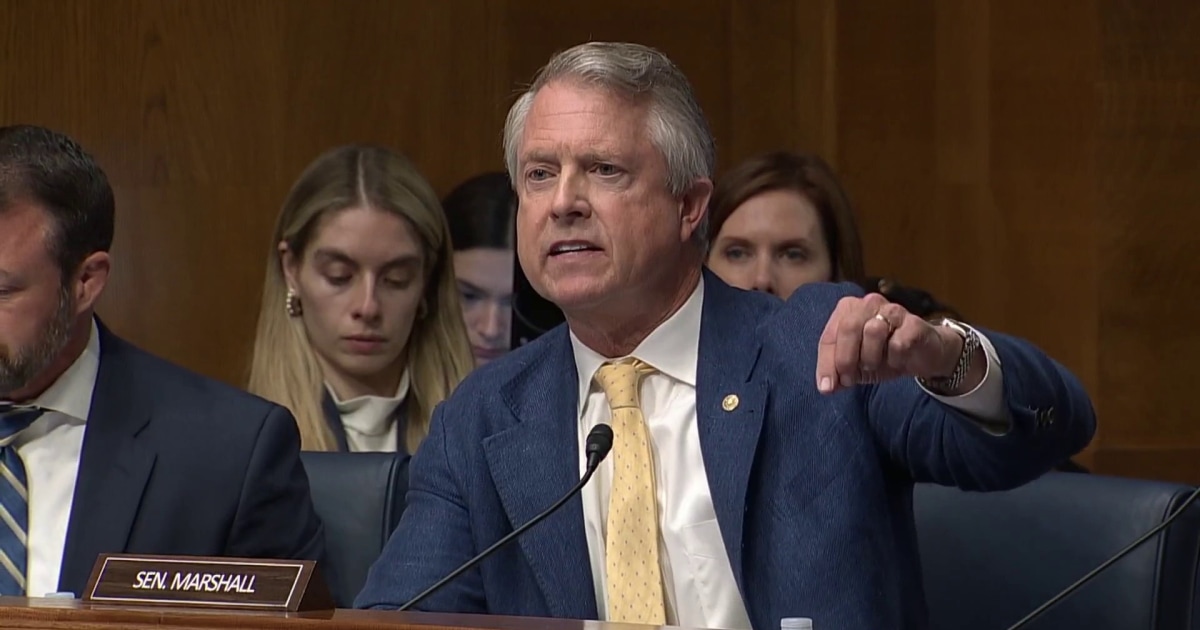 Sen. Marshall: I think the CDC is the cause of vaccine hesitancy