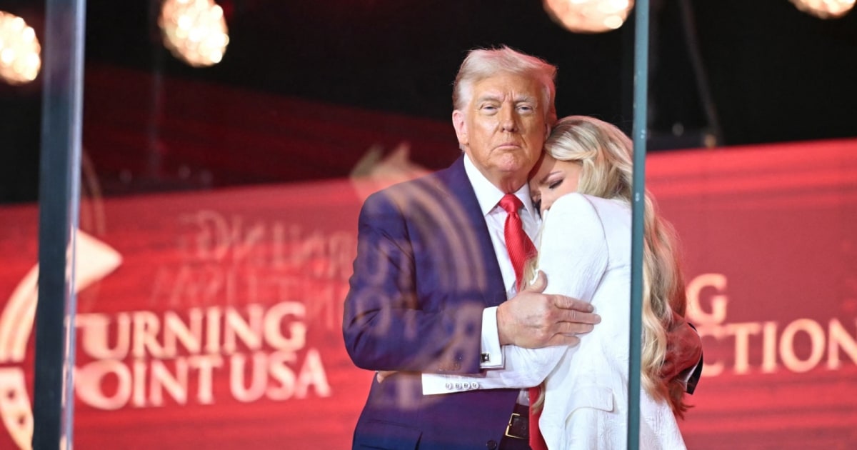 Trump has Erika Kirk join him on stage after Charlie Kirk memorial speech