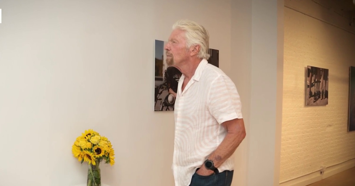 Richard Branson launches immersive exhibit on land mines in Ukraine