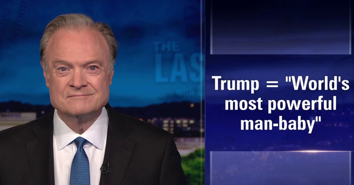 Lawrence: How can Democrats negotiate with Trump, the 'world's most powerful man-baby'?