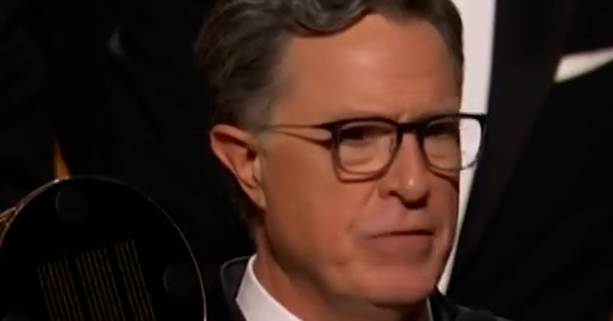 Stephen Colbert’s heartfelt speech after winning Emmy