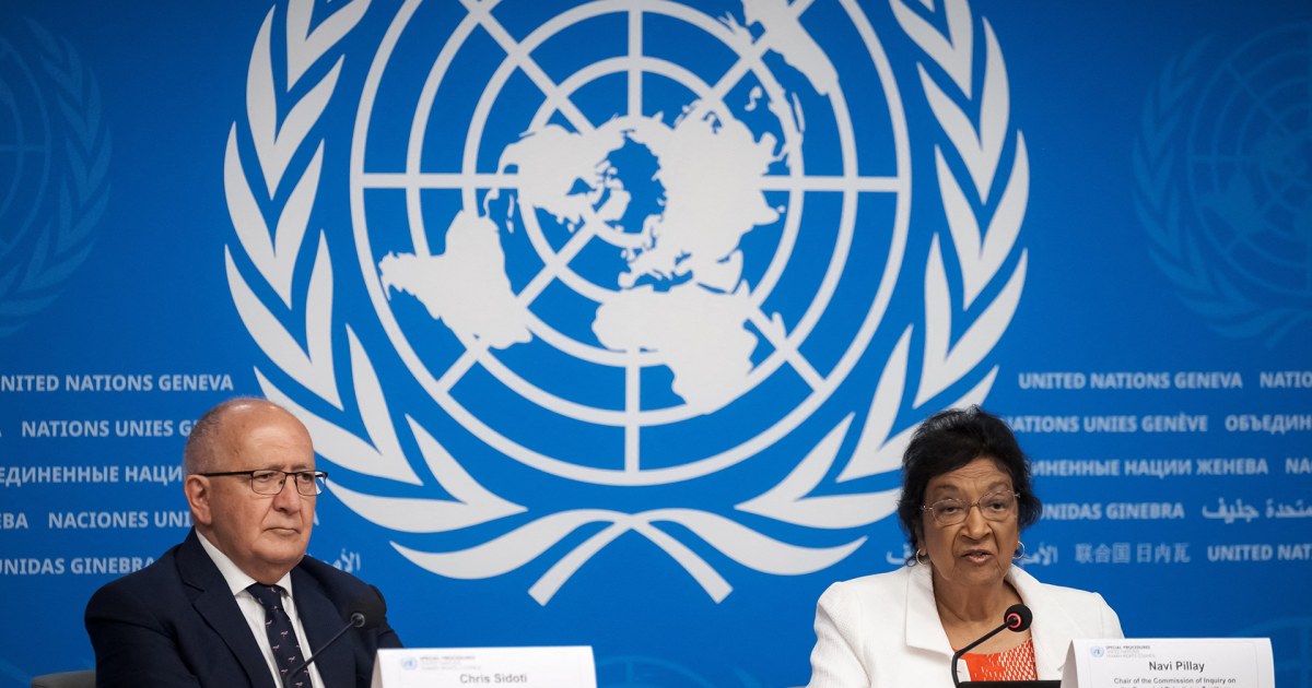 U.N. commission finds Israel is committing genocide in Gaza