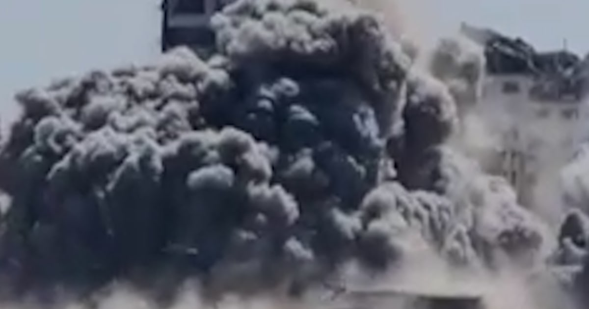 Israeli strike hits evacuated building in Gaza City