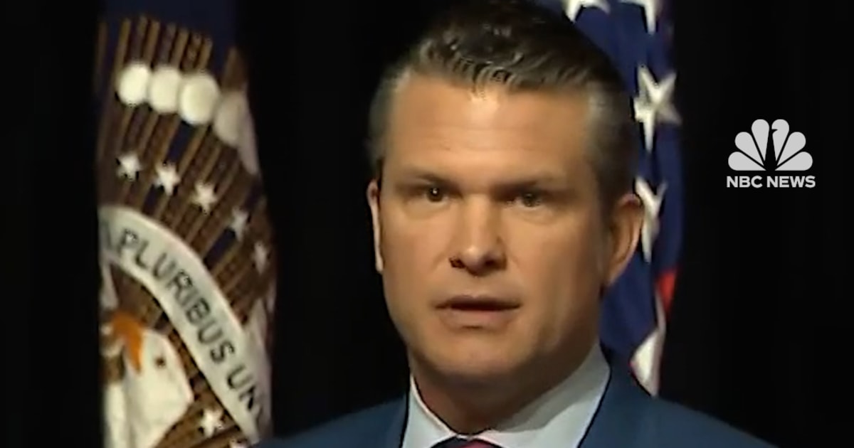 Hegseth: 'Fat Generals and Admirals Is Unacceptable'
