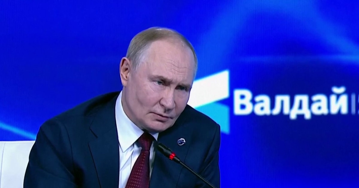 President Putin accuses Europe of threatening Russia