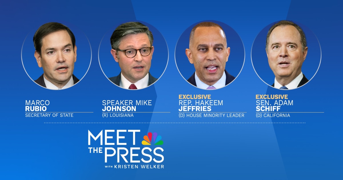 Oct. 5 — Sec. Marco Rubio, Speaker Mike Johnson, Rep. Hakeem Jeffries and Sen. Adam Schiff