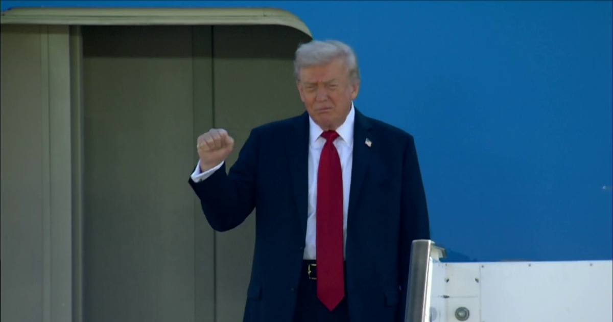 Trump arrives in Israel as first group of Israeli hostages are released