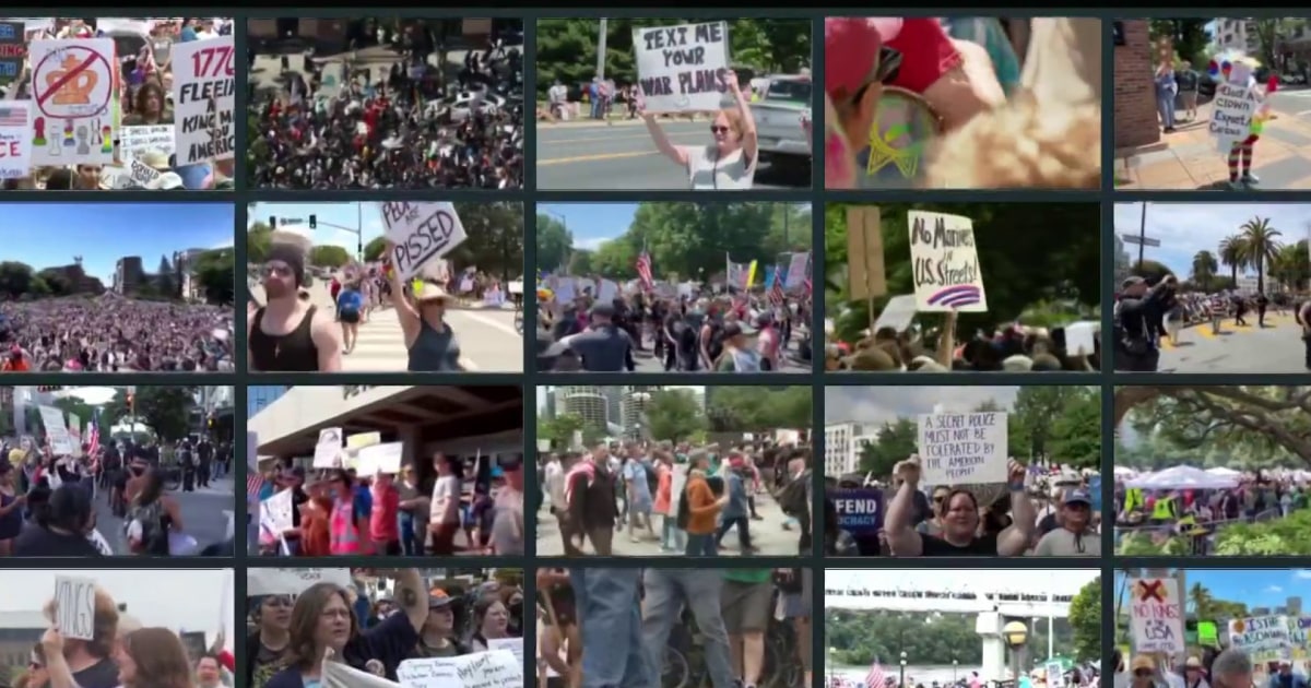 'Americans want to deliver a message': Protestors clash with law enforcement outside ICE facility
