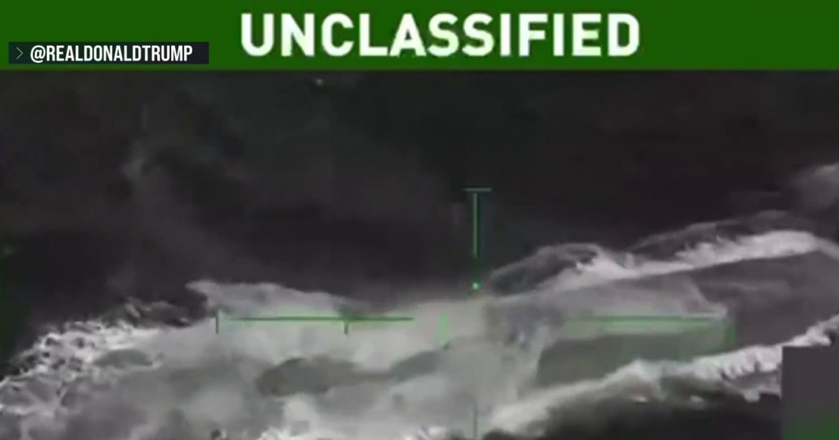 Trump posts new video of U.S. strike on ‘drug-carrying submarine’
