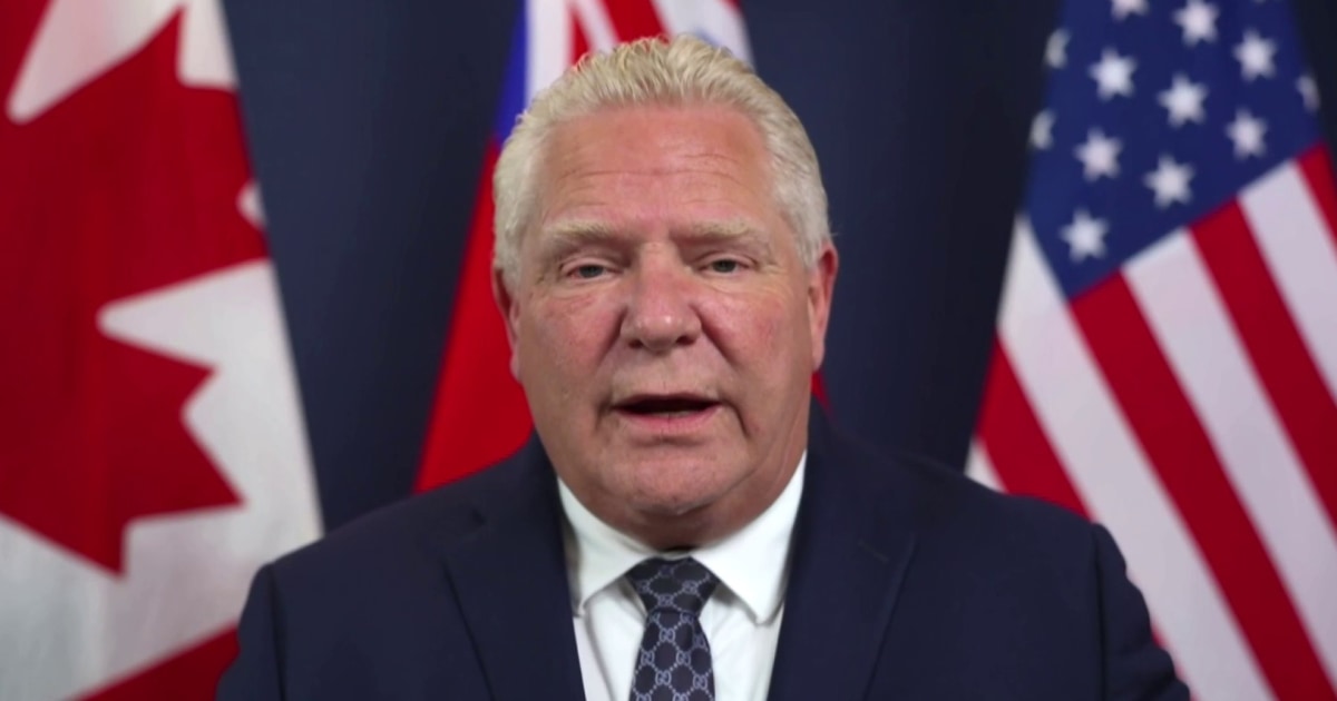 Ontario Premier Doug Ford: Reagan is ‘spinning around in his grave’ over Trump’s tariff policy