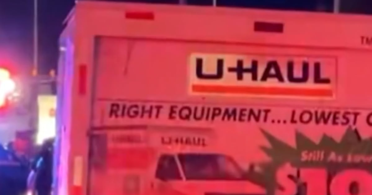 Shots fired as man drives U-Haul toward Coast Guard base