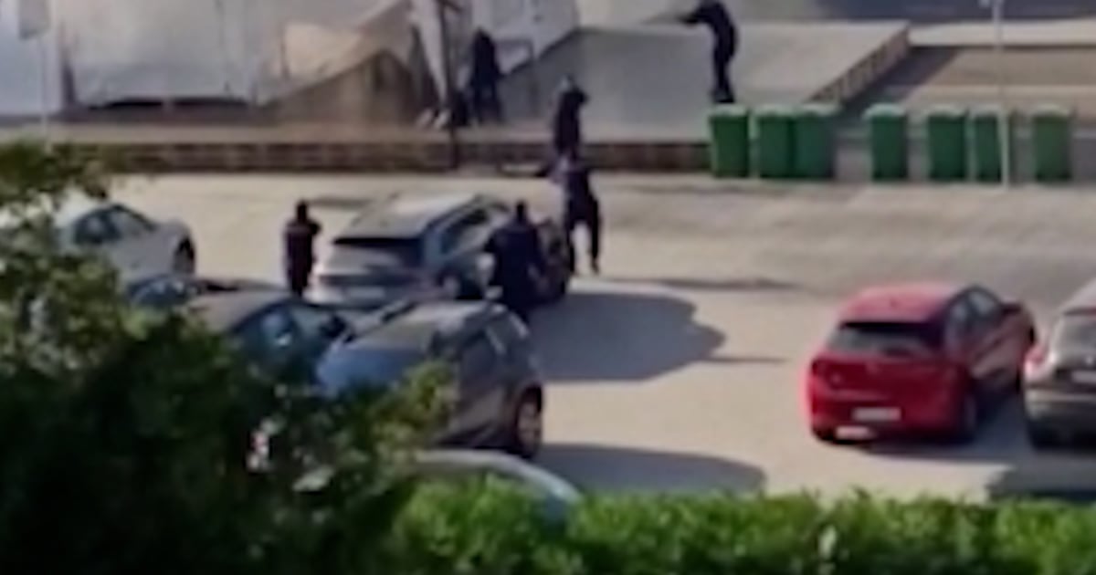 Pictures fired outdoors Serbia’s parliament constructing