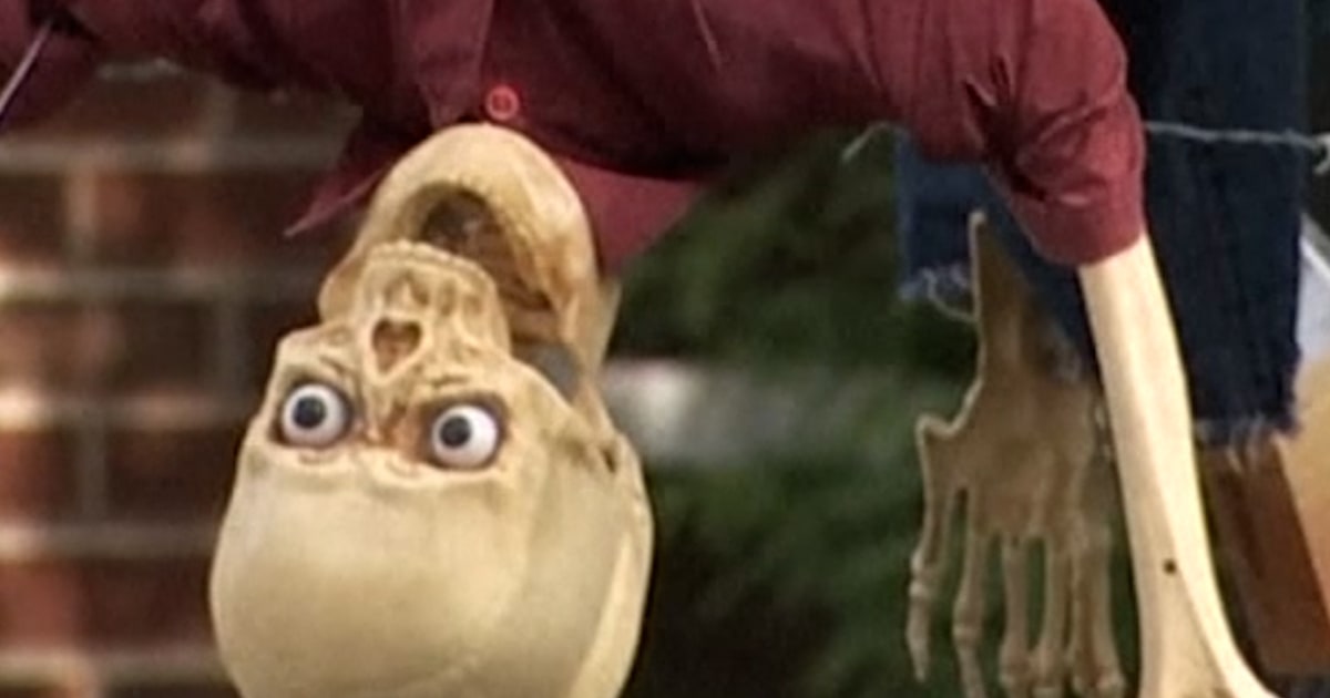 Residents react to controversial Halloween display