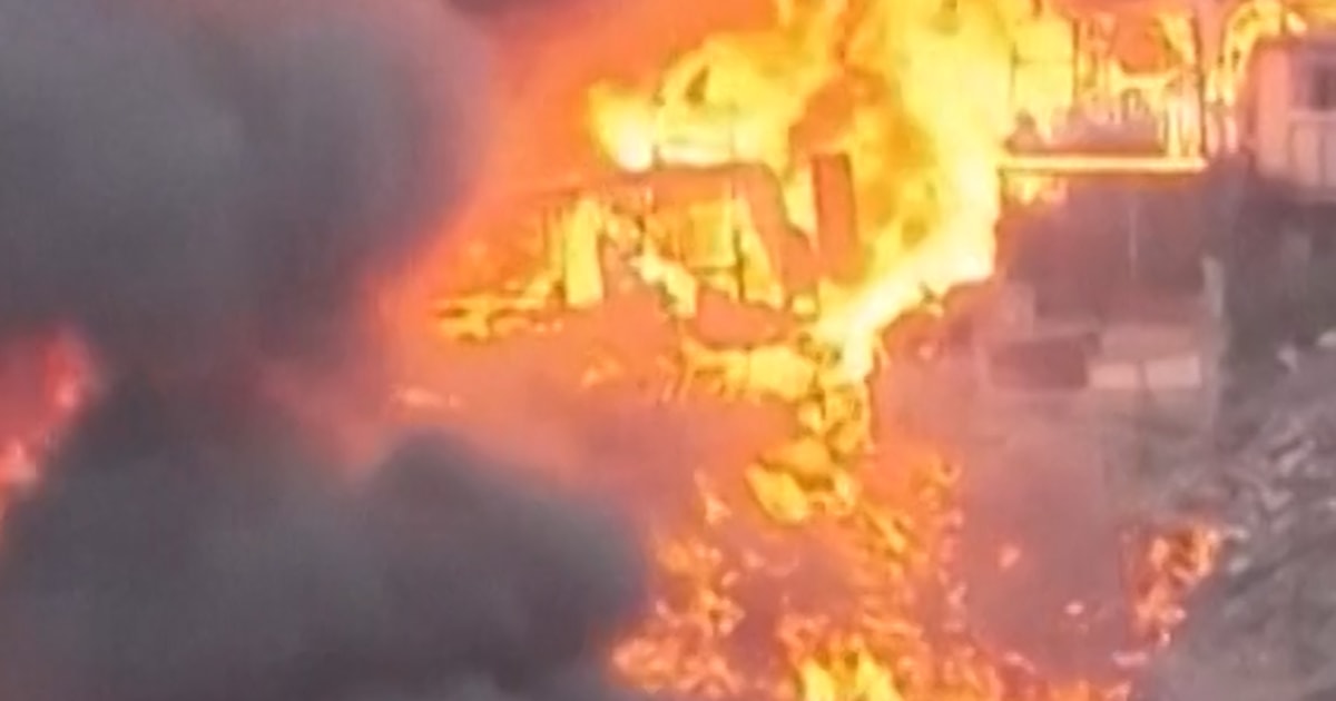 Drone footage exhibits huge fireplace engulfing Peru properties