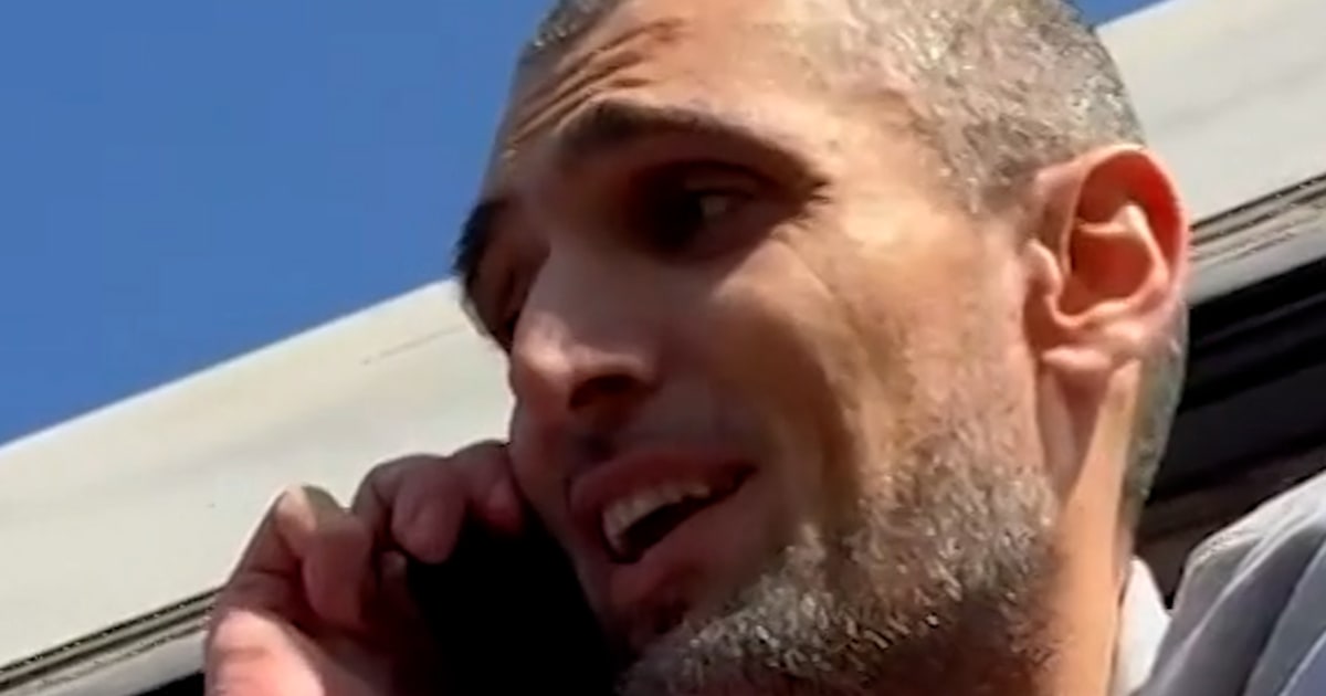 Released Palestinians call loved ones