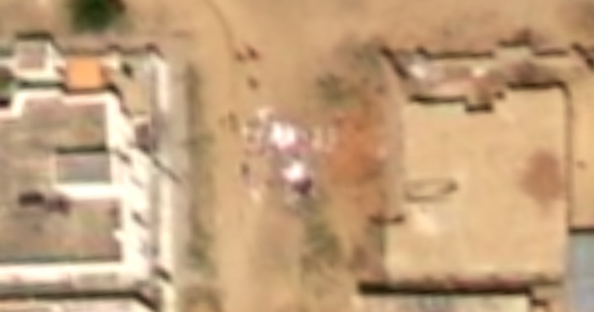 Sudan satellite images show stains resembling blood