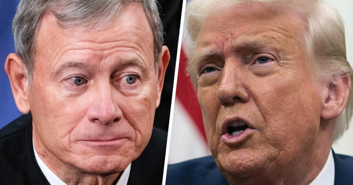 
                            Chief Justice Roberts grills Solicitor General: 'Who pays the tariffs?'