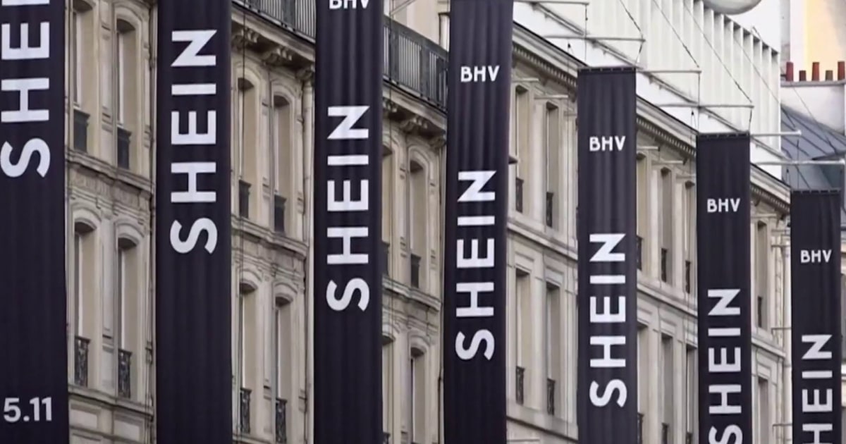 Protesters rally at first Shein store in Paris