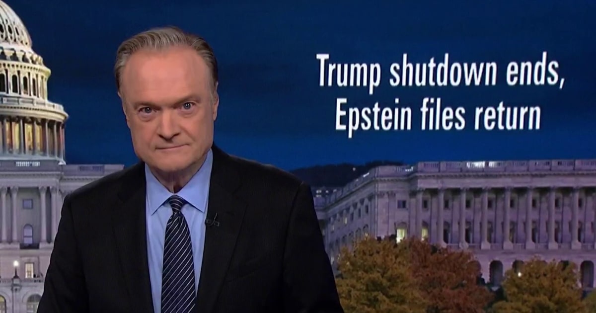 Lawrence: With Trump's shutdown ending, Dems are closer than ever to forcing Epstein files release