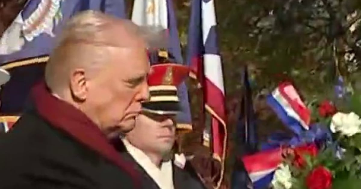 Trump Lays Wreath To Mark Veterans Day At Arlington