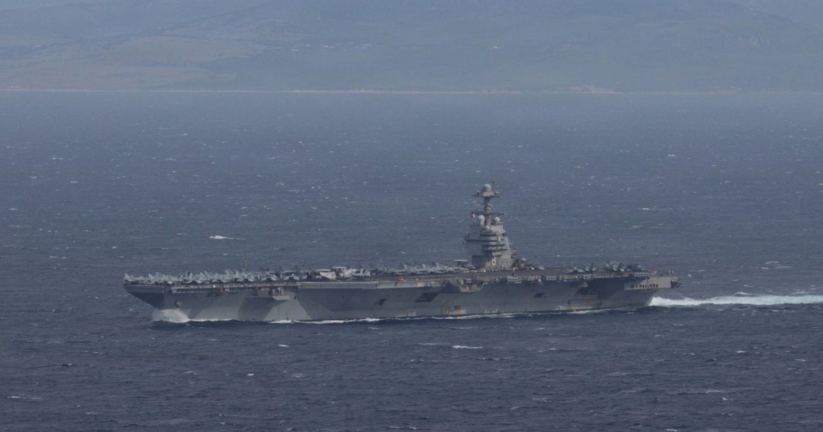 Largest U.S. aircraft carrier arrives in Latin America