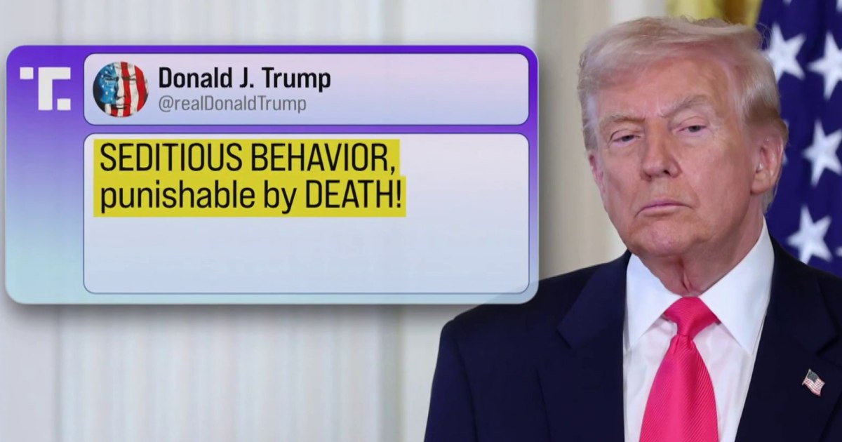 Trump Calls For Arrest Of Democratic Lawmakers Over Video