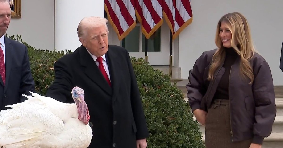 Trump Pardons The Turkey Gobble As Part Of The Annual Thanksgiving Tradition