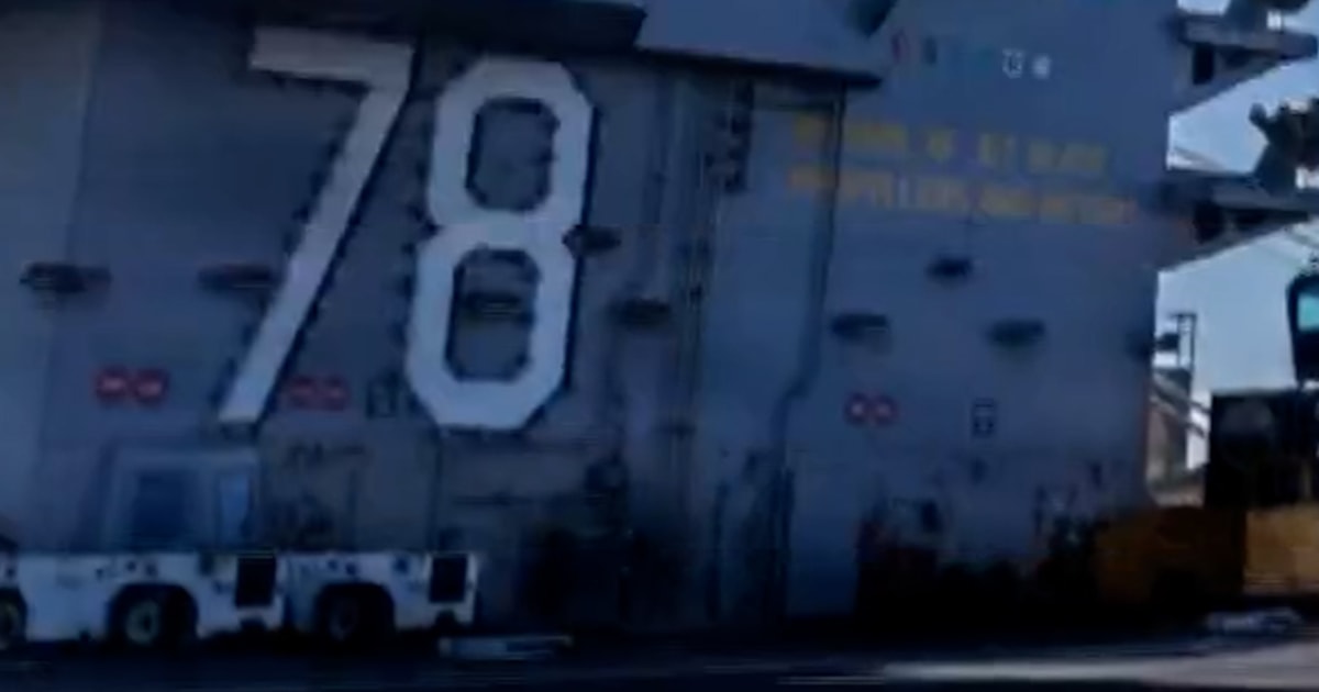 Largest U.s. Aircraft Carrier Arrives In Caribbean Sea