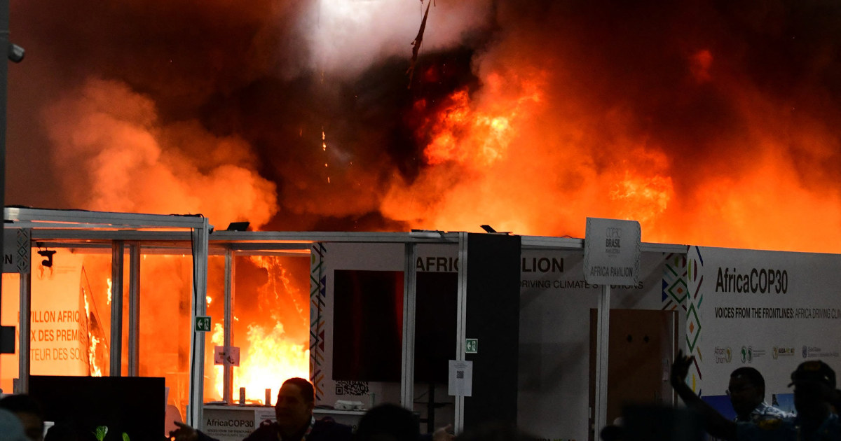 Fire breaks out at COP30, injuring 13