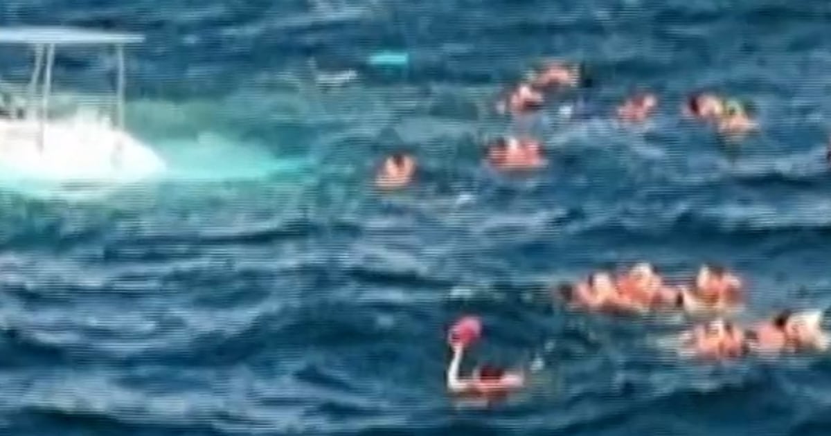 Dozens Of Vacationers Rescued After Catamaran Sinks