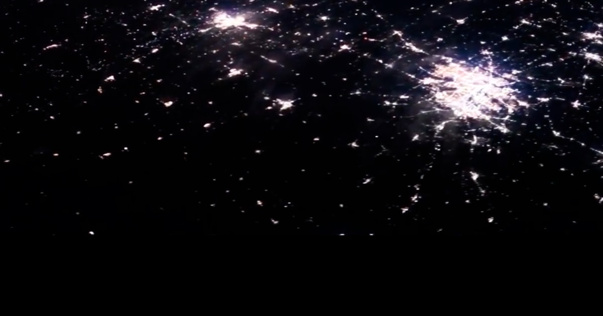 NASA video shows aurora and lightening flash across U.S.