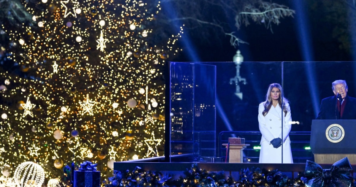 Trump kicks off holiday season by lighting National Christmas Tree
